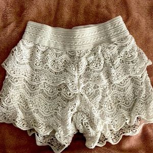 Justice lace shorts